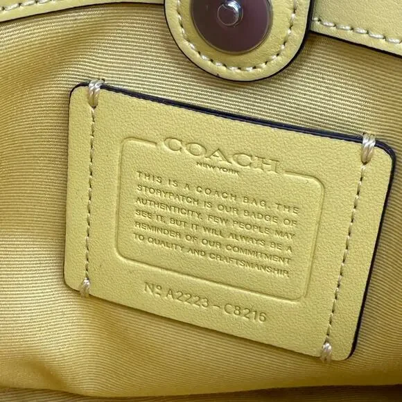 Coach Mini Lilli Mystical Floral Yellow Crossbody Bag